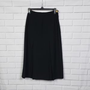 CHANEL Vintage black pleaded office skirt size 4